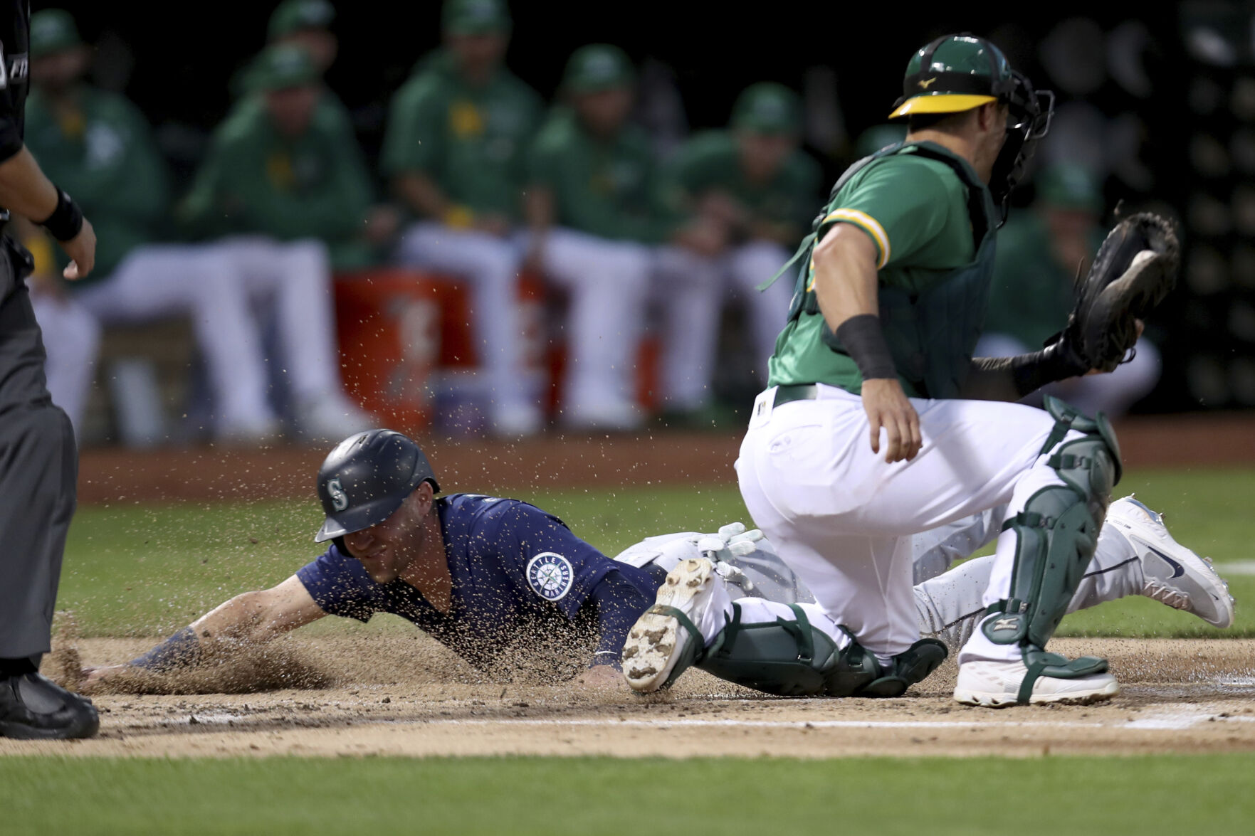 APTOPIX Mariners Athletics Baseball